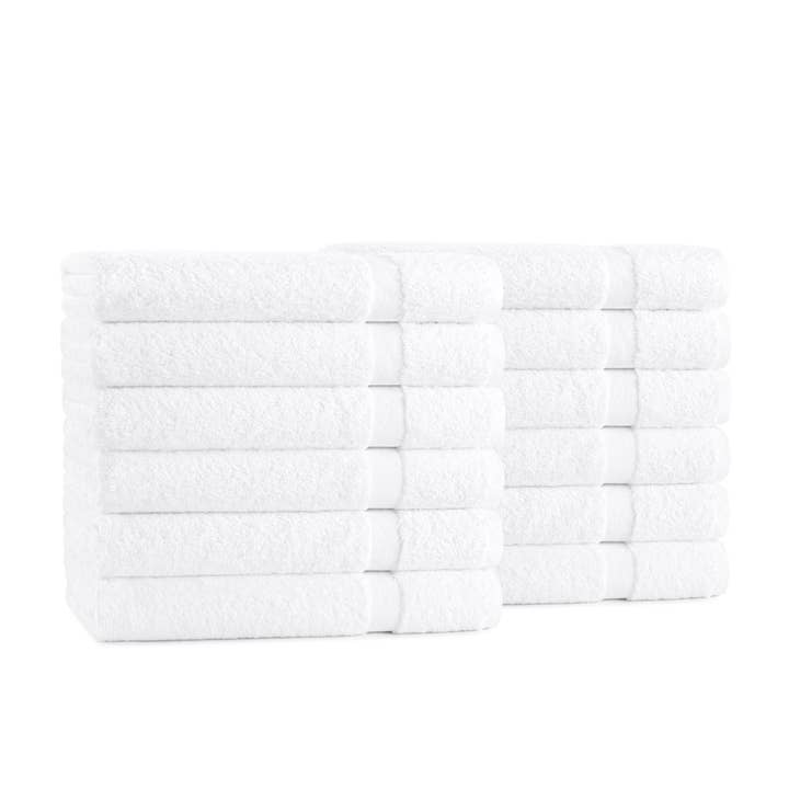 Arkwright Home - Wholesale Bath Towel - Admiral Hospitality Bath Towels (Case of 24) Size Options
