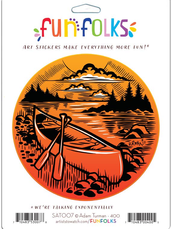 CANOA SAT007 - PEGATINA DE VINILO para venta al por mayor de Fun Folks