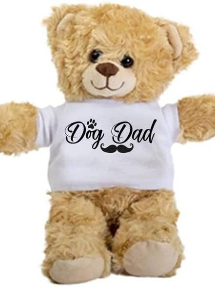 Dog Dad Teddy Bear for wholesale by CustomHappy