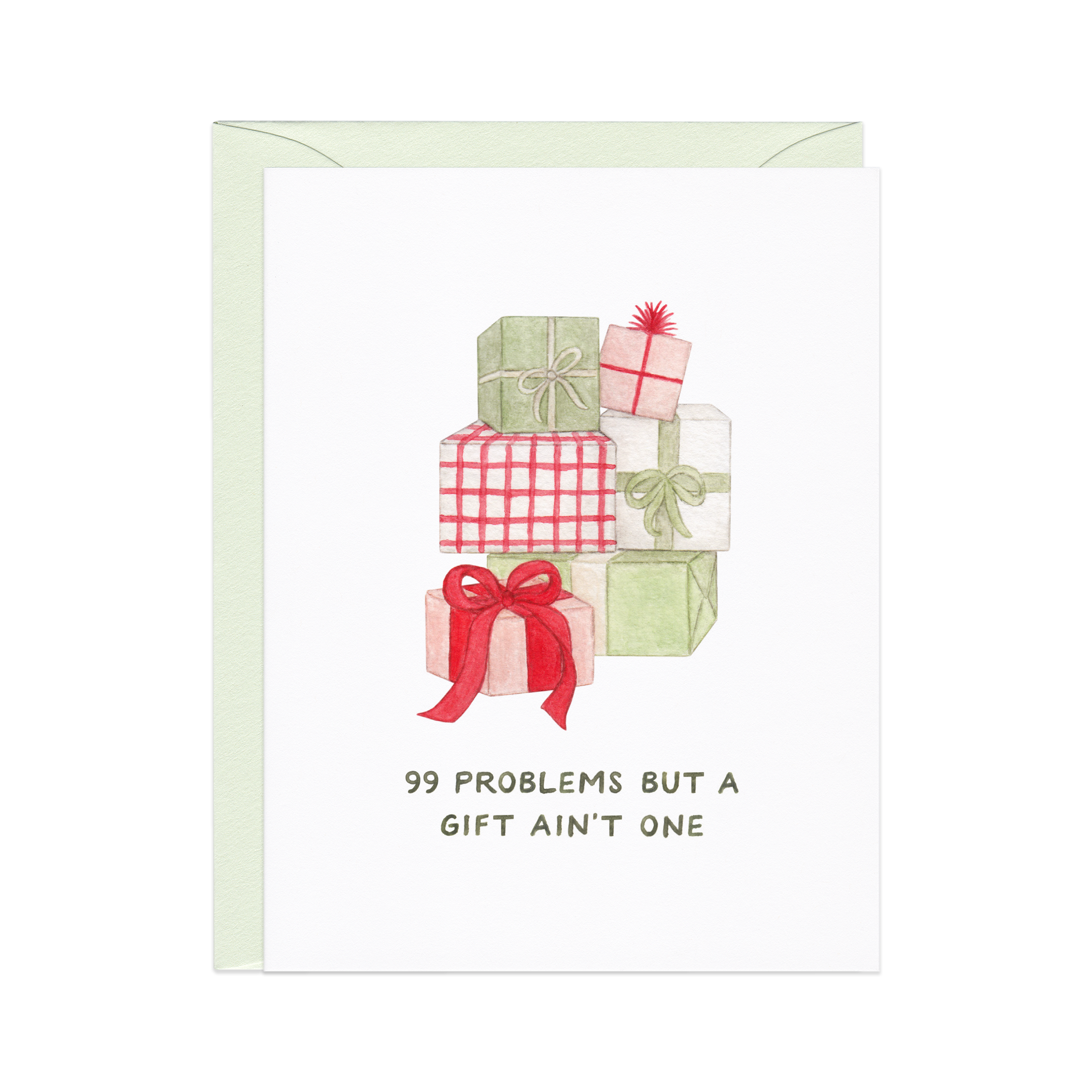 Amy Zhang - Wholesale Christmas Card - 99 Problems, Gift Ain't One — Hip Hop Christmas Card1
