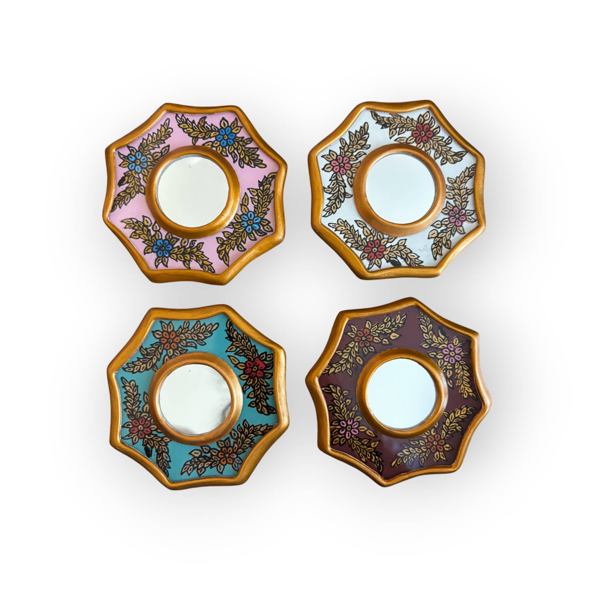 Zoe Artcrafts Corp. - Wholesale Wall Mirror - Handmade Decorative Peruvian Mirrors 3" - Home Decor18