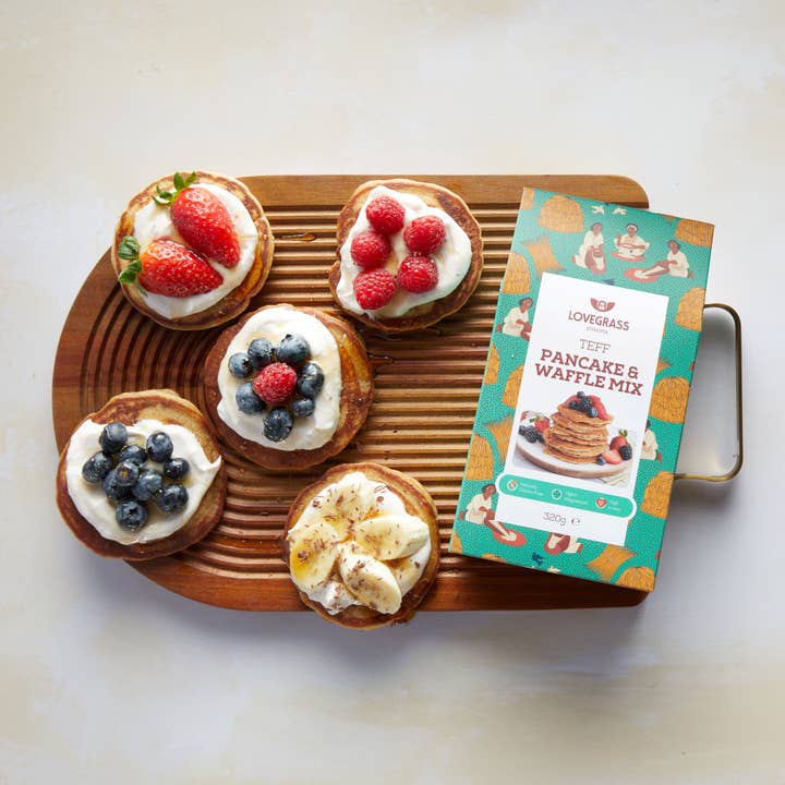 Lovegrass Ethiopia - Wholesale Pancake Mix - Teff Pancake & Waffle Mix 320g4