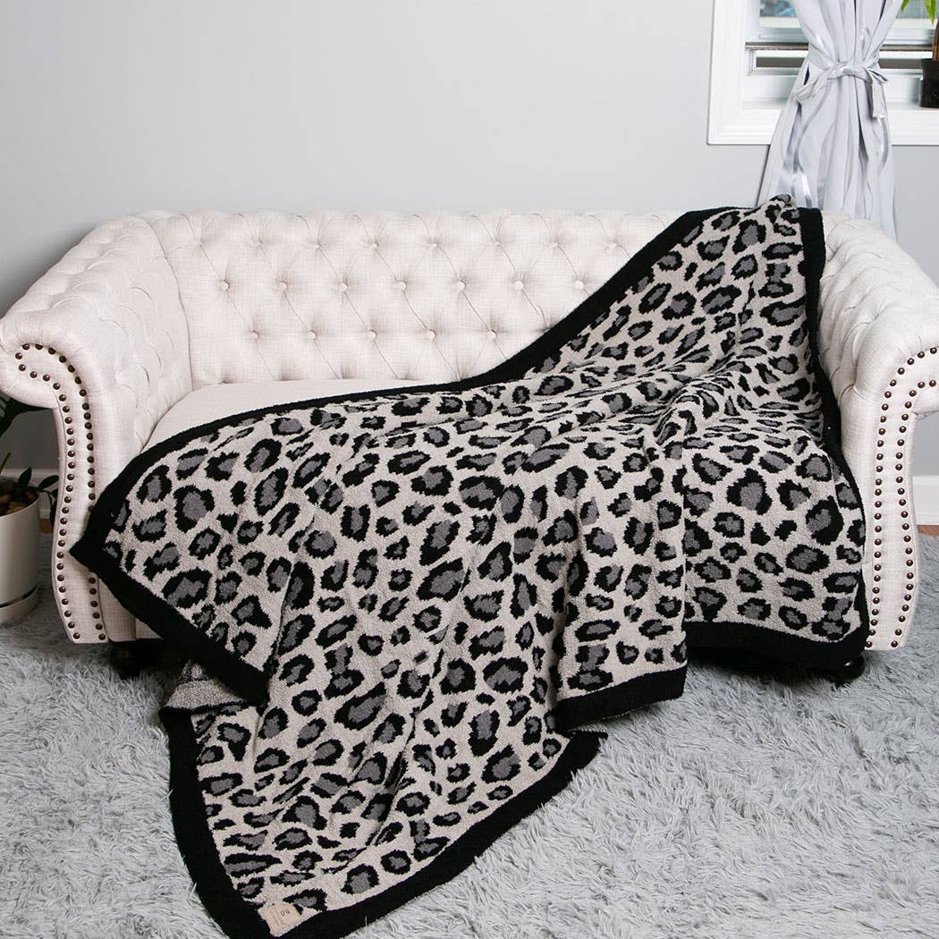 Fashion City - Wholesale Throw Blanket - Leopard Print Luxury Soft Throw Blanket2