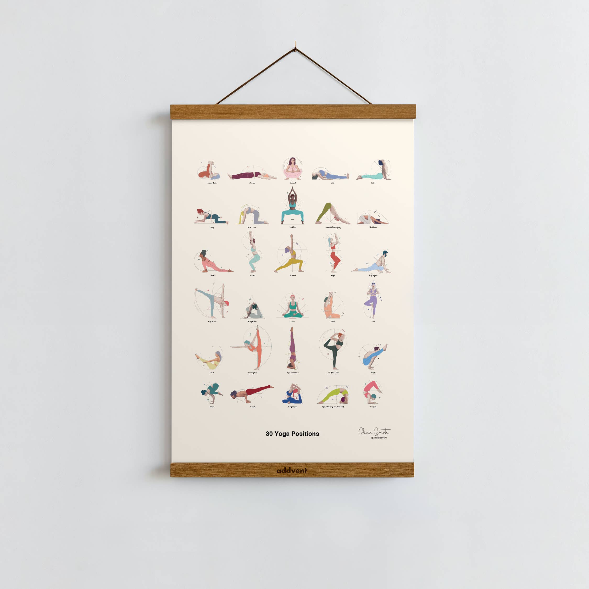 Addvent - Wholesale Art Print - Yoga Positions / Poster Art Print3