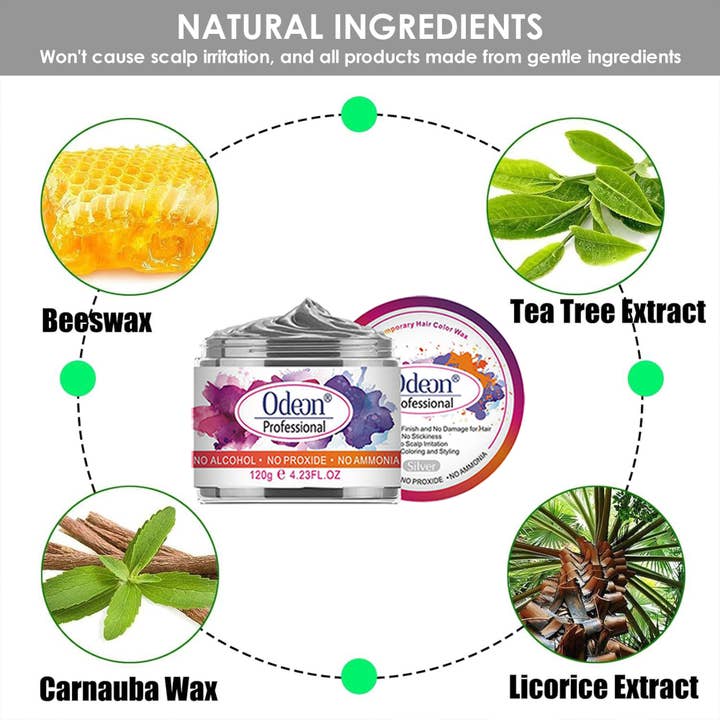 UB BRANDS INC - Wholesale Hair Dye - Odeon Silver Hair Color Wax – Hair Dye for All Hair Types4