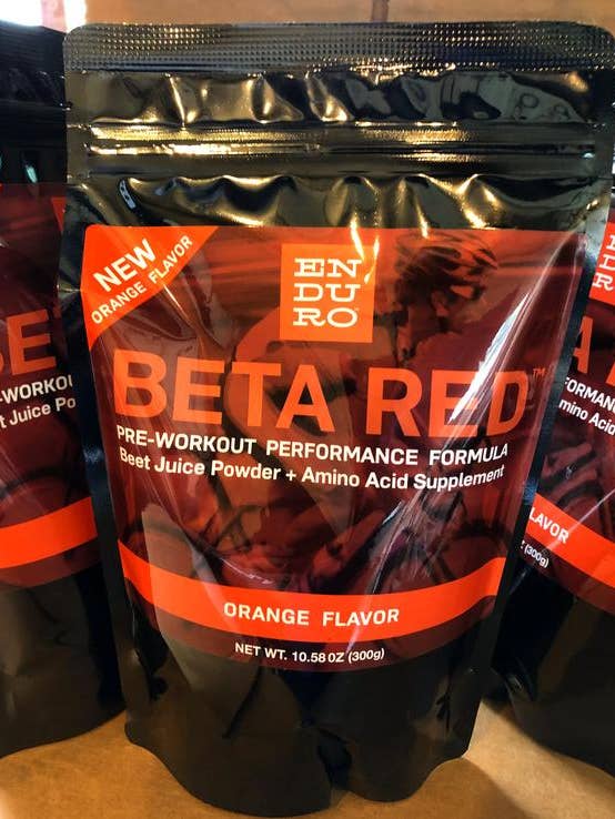150g Beta Red Orange Pre-Workout Formula for wholesale by Enduro Bites