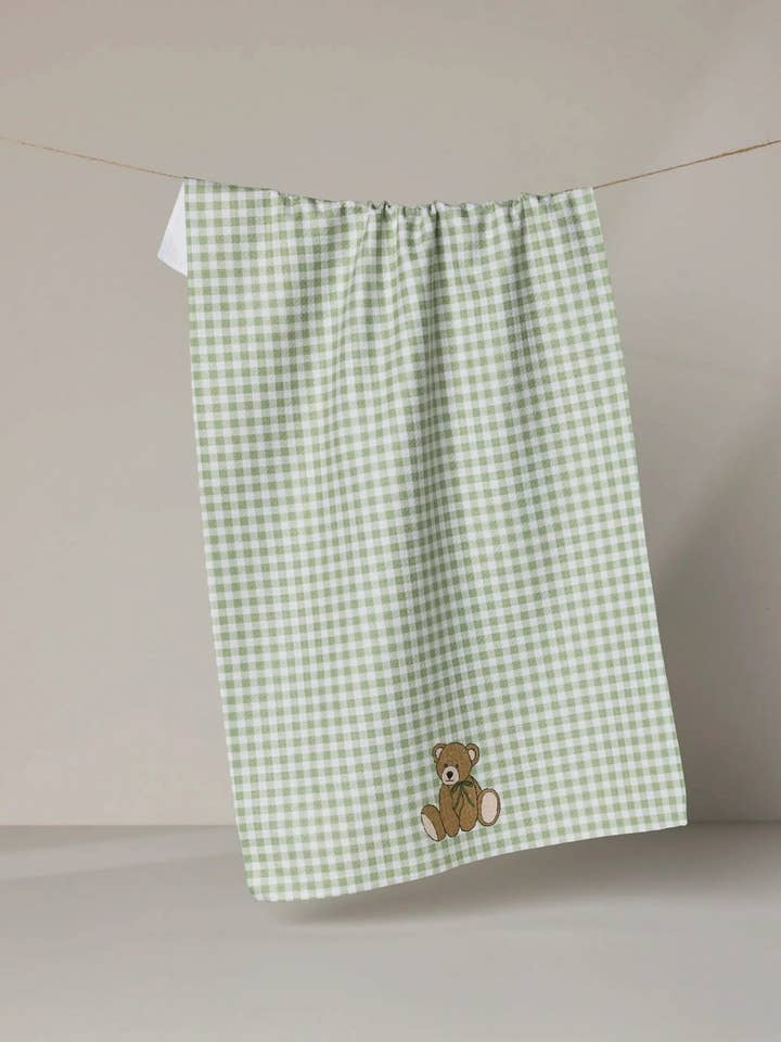 Lucky Bear Tea Towel for wholesale by Geometry