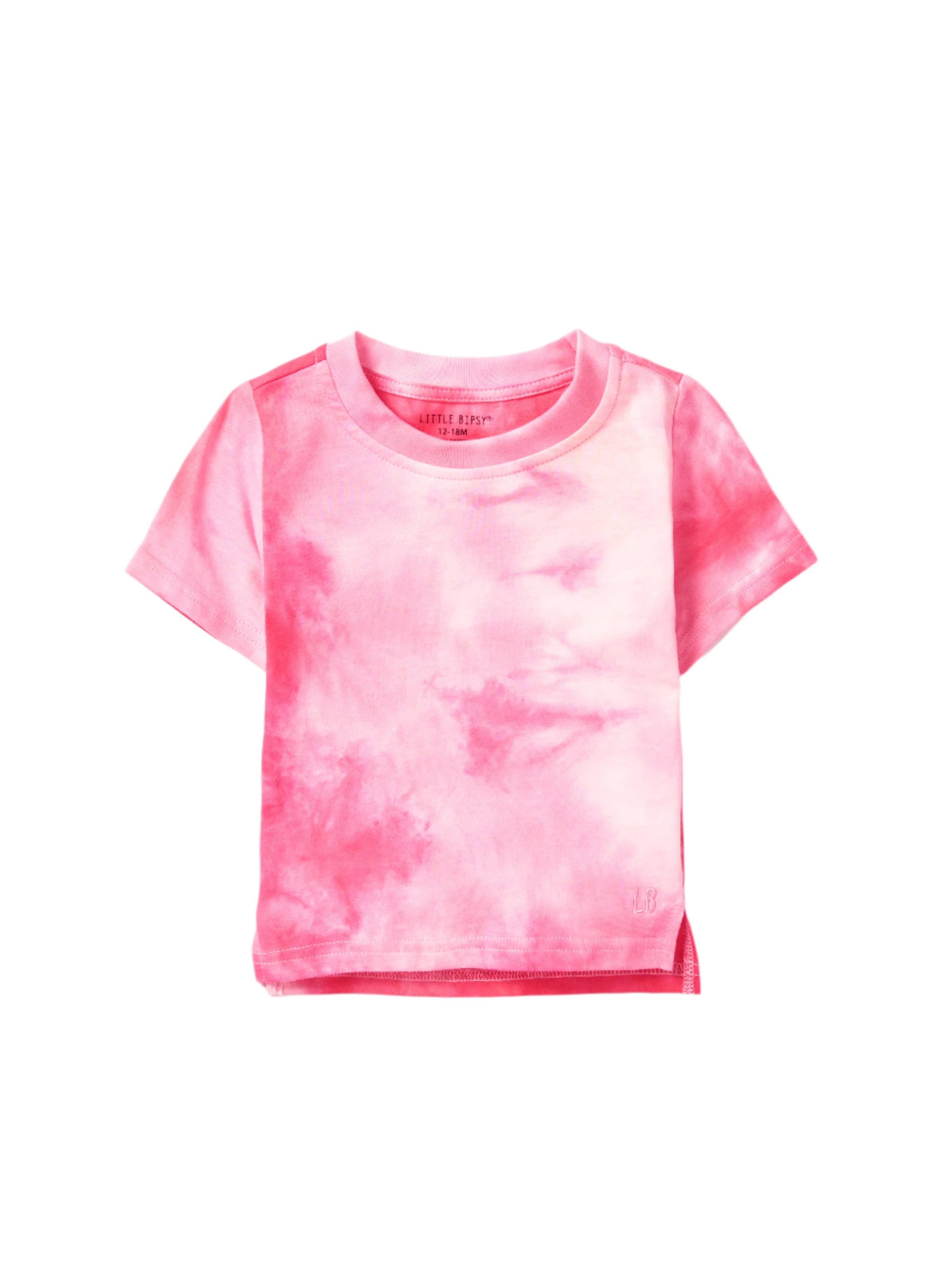 Little Bipsy - Vente T-shirt – enfant - T-shirt Tie Dye - Rose0