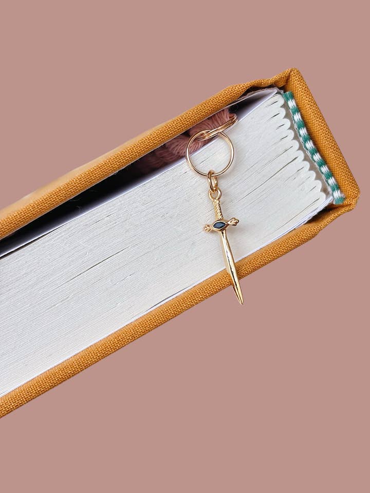 Dagger Charm Bookmarks - Romantasy, Bookish Gifts for wholesale by Offhand Fibers