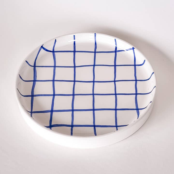 Piatto Grid - mare blu per la vendita all'ingrosso da parte di Magazin Minori