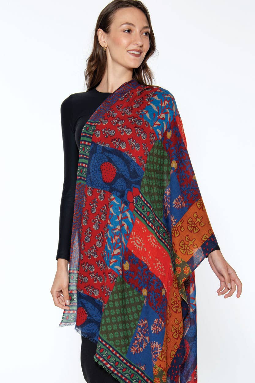 Sevya Handmade - Vente Châle – femme - Châles en laine fine Amiya4