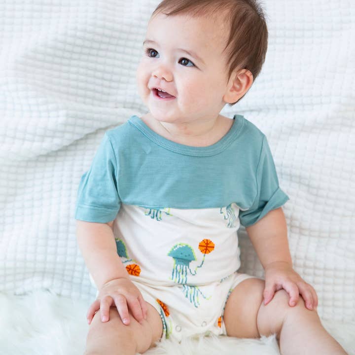 Silkberry Baby – Engroshandel Romper - Baby – Bambus kortærmet Romper3