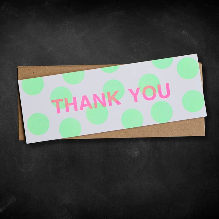 Skinny Notecard Pack Thank You - Spots and other Purchase wholesale plain thank you cards. Free returns & net 60 terms on Faire trending on Faire.