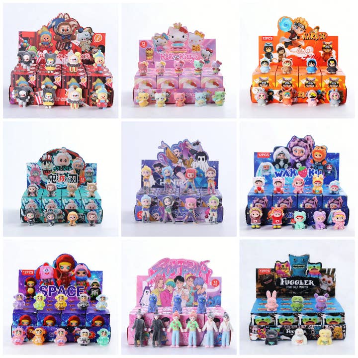 Chasseur de Démons Personnage de Dessin Animé Figurine en Vinyle Floqué Jouet de Collection Boîte Surprise Décor de Bureau Tendance pour la vente par Auraquise