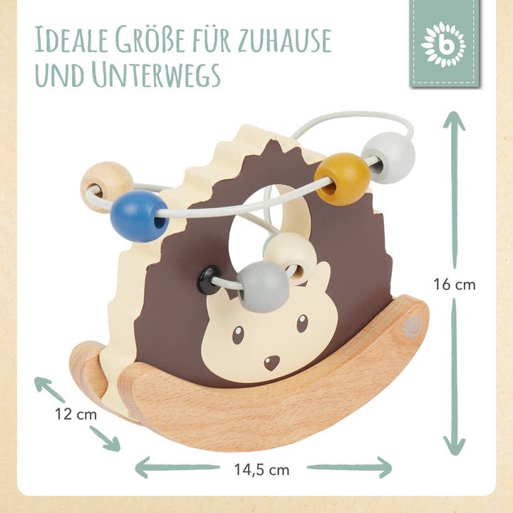 Bieco Spielwaren - Wholesale Wood Toy - Kids - Motor skills loop with seesaw hedgehog6