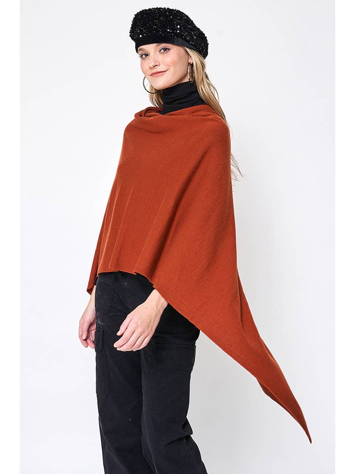 Hana - Wholesale Poncho - Women's - Solid Scarf Poncho34