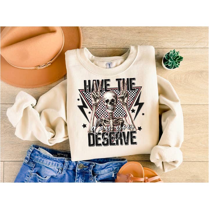 Simple Tymes - Wholesale Sublimation Transfer - Have the Day You Deserve DTF Print