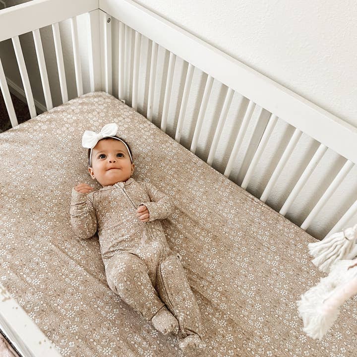 Little Joy Co. - Wholesale Cot/Crib Sheets - Dainty Ditsy Bamboo Crib Sheet18