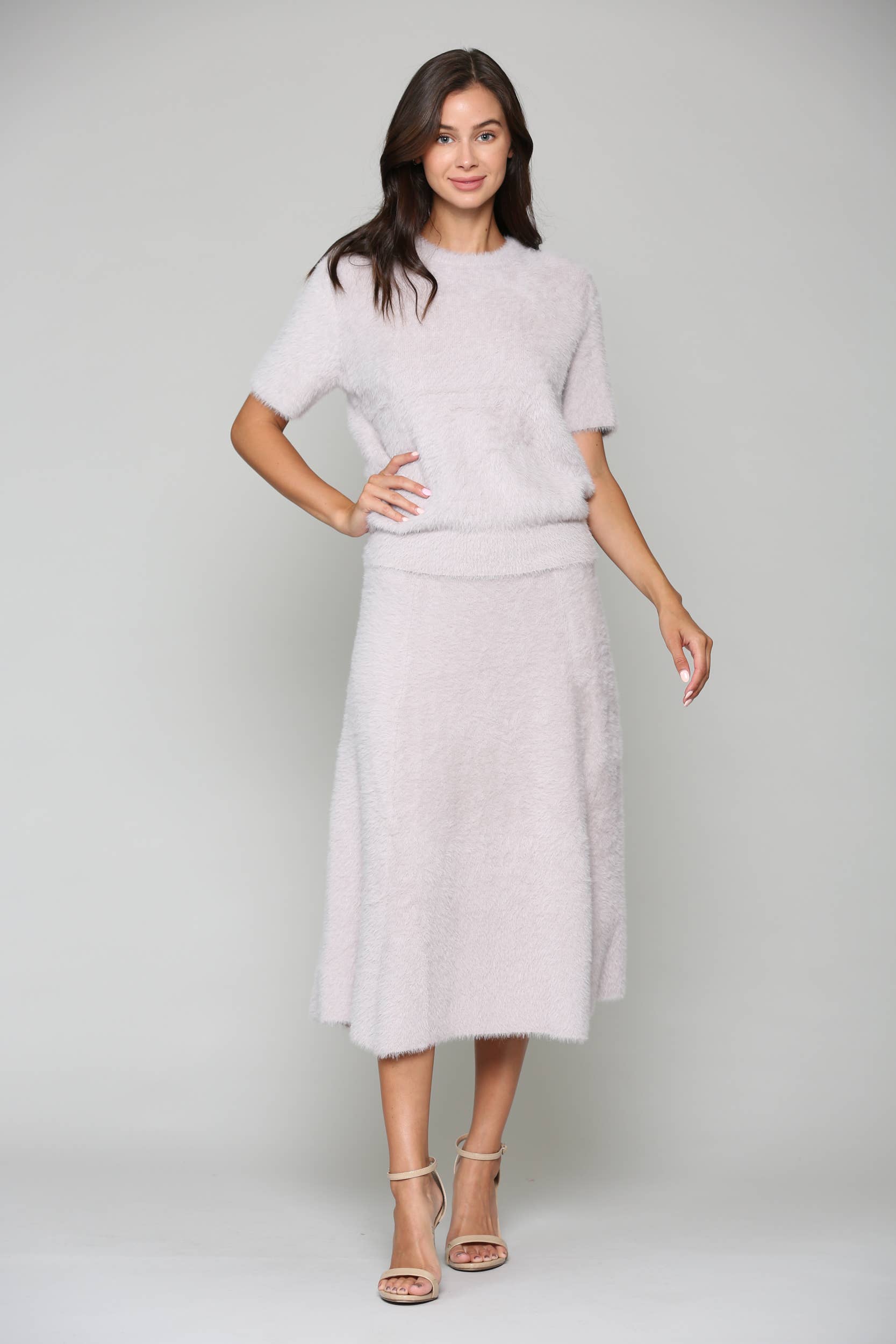 Joh Apparel - Wholesale Gebreide top - Dames - Shannon Sweater met geborstelde gebreide top1