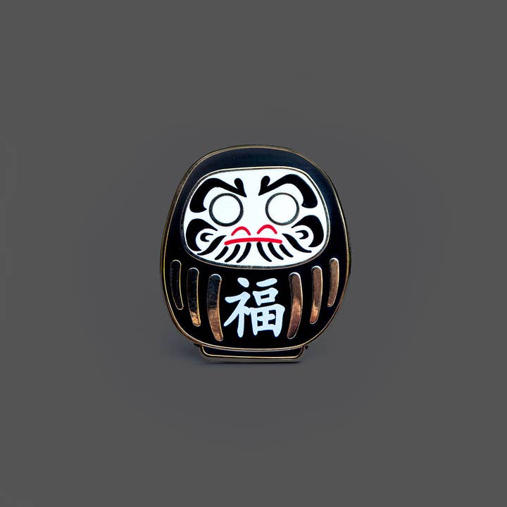 Leon Römer Illustraties - Wholesale Lapel Pin/Button - Daruma Doll enamel pin - Japanese lucky charm lapel pin3
