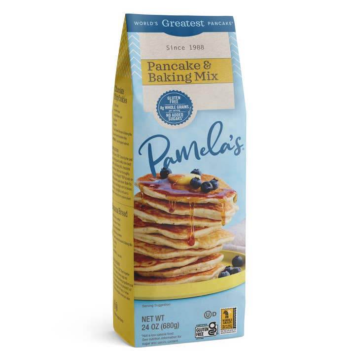 Pamela's Pancake and Baking Mix, 24 oz for wholesale by Ancient Harvest and Pamela's