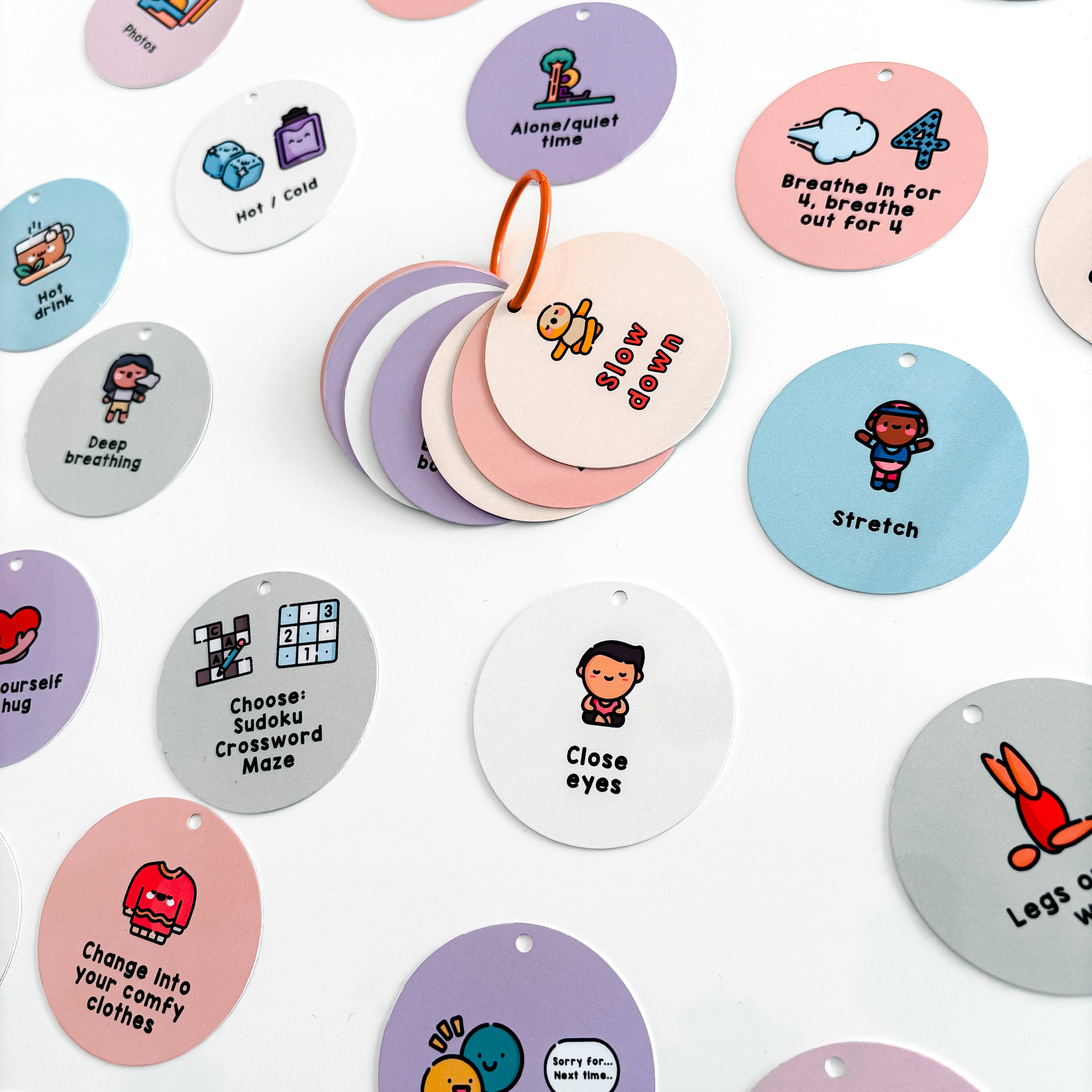 Craftly Ltd - Wholesale Keychain - Unisex - Autism Coping Strategies Keyring for Adults and Kids8