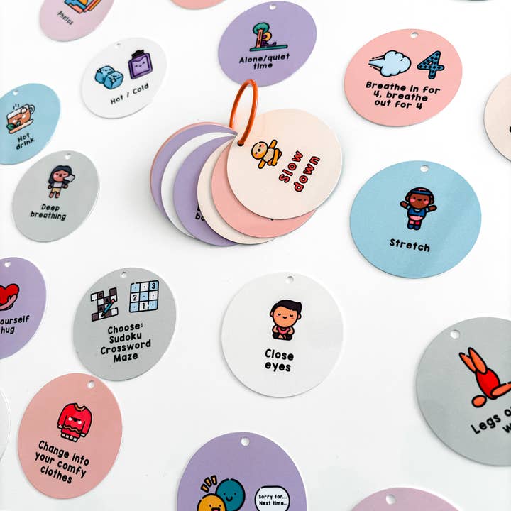 Craftly Ltd - Wholesale Keychain - Unisex - Autism Coping Strategies Keyring for Adults and Kids8