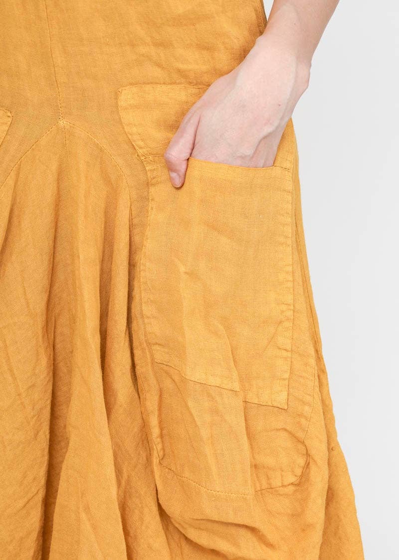 LINEN & COTTON HOUSE - Wholesale Jumpsuit - Women's - LINEN SAROUEL SKIRT WITH POCKETS 9917 663316