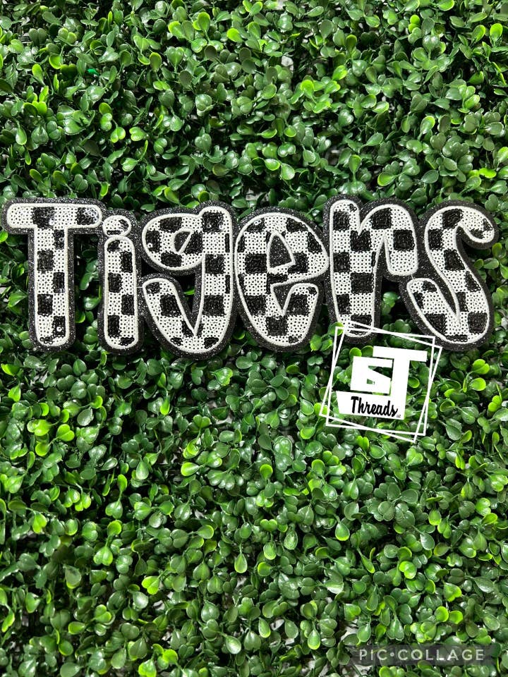 Pailletternetternede Tigre....Kun Patches for engroshandel hos 6j Threads LLC