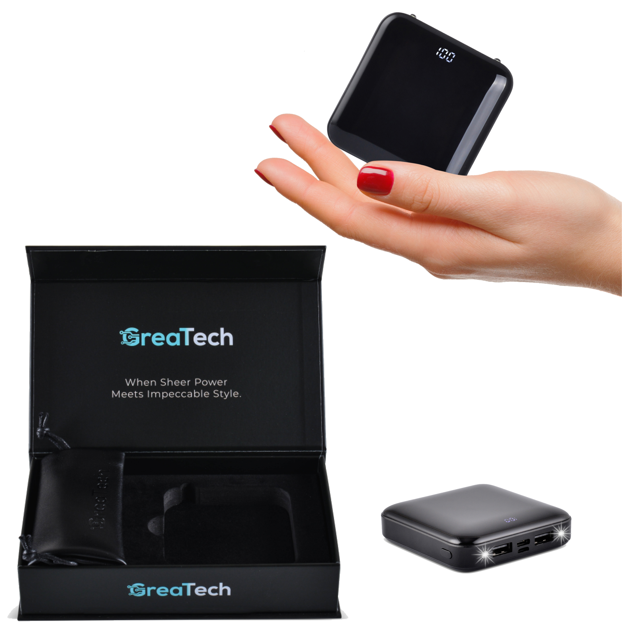 GreaTech - Wholesale Portable Charger - GreaTech Premium Portable Charger Power Bank. Luxury Gift0