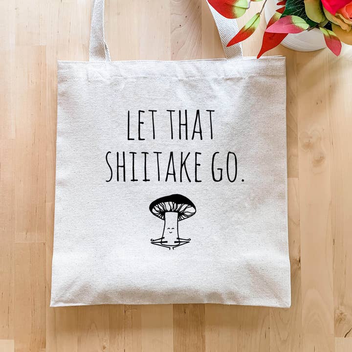 Moonlight Makers – Sacola - Unissexo por atacado – Let Tho Shiitake Go - Sacolas de lona - Cogumelos, Yoga2