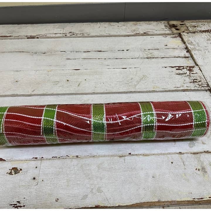 Rete a strisce metalliche 21" x 10yd, RE/LM/GR, Polipropilene per la vendita all'ingrosso da parte di KMI International Corp.