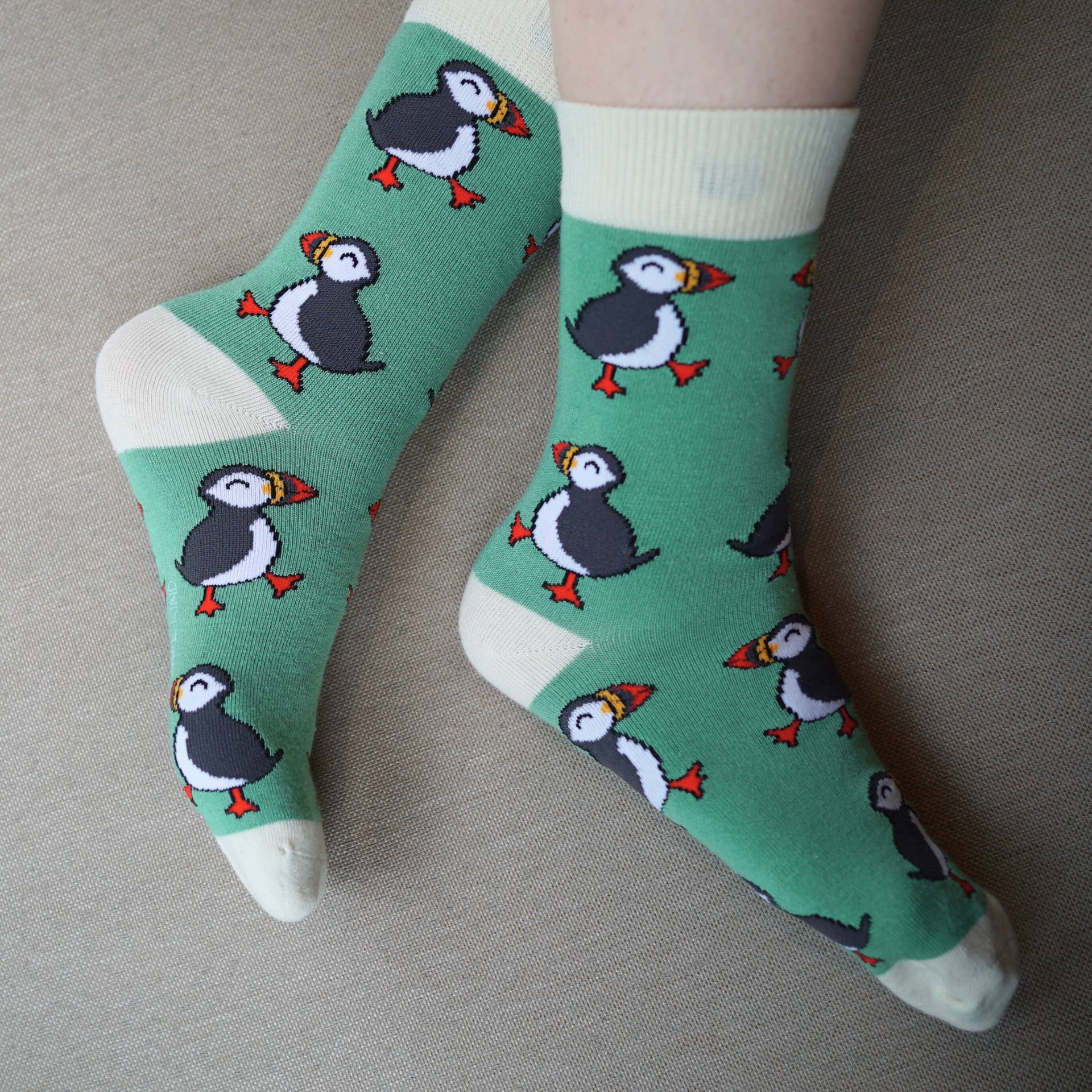 Bare Kind Socks - Wholesale Socks - Unisex - Puffin Socks | Bamboo Socks | Green Socks | Bird Socks8