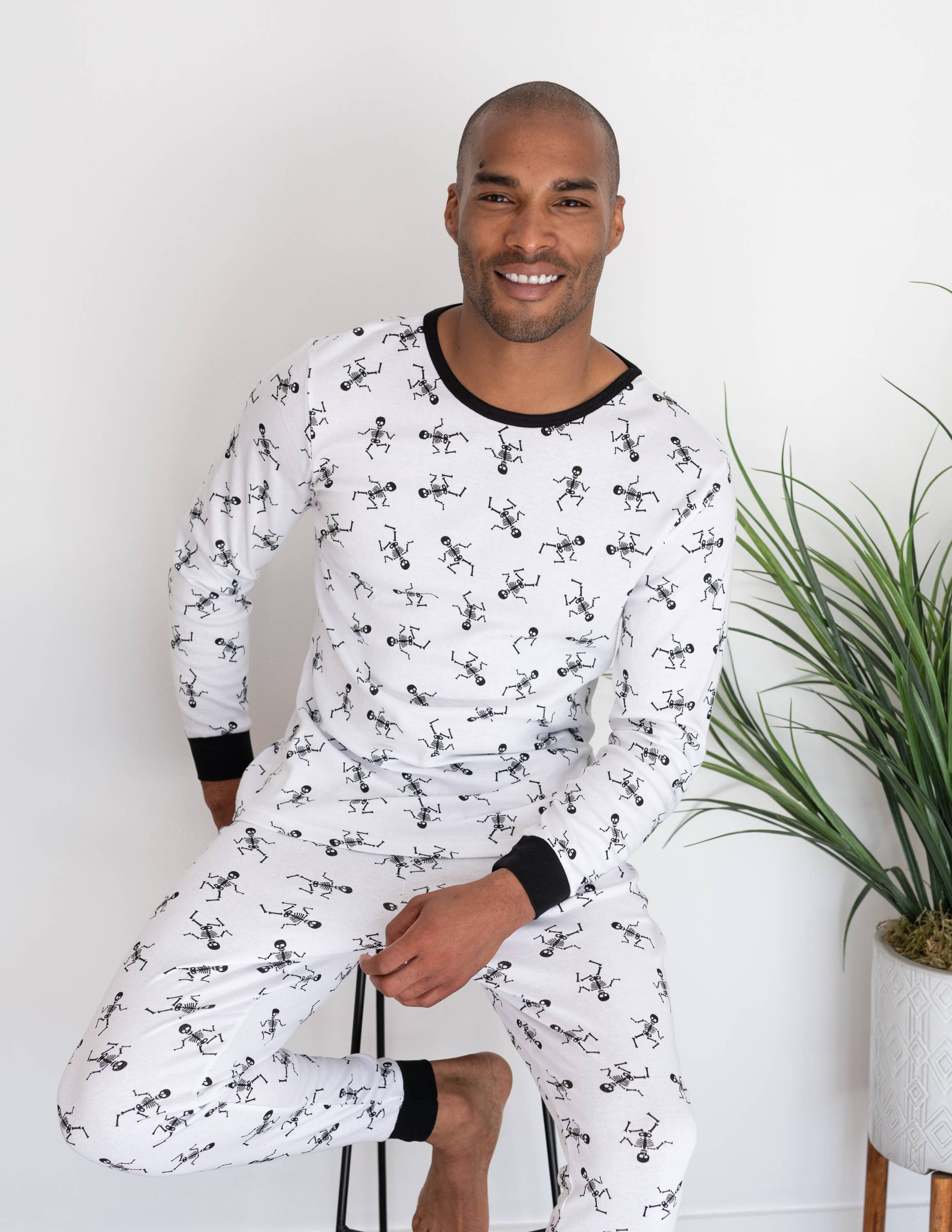 Leveret Pajamas - Wholesale Sleepwear Set - Men's - Mens Two Piece Cotton Pajamas Print18