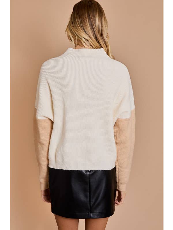 GILLI - Wholesale Knit Sweater - Women's - COLOR BLOCK OVERSIZE SWEATER