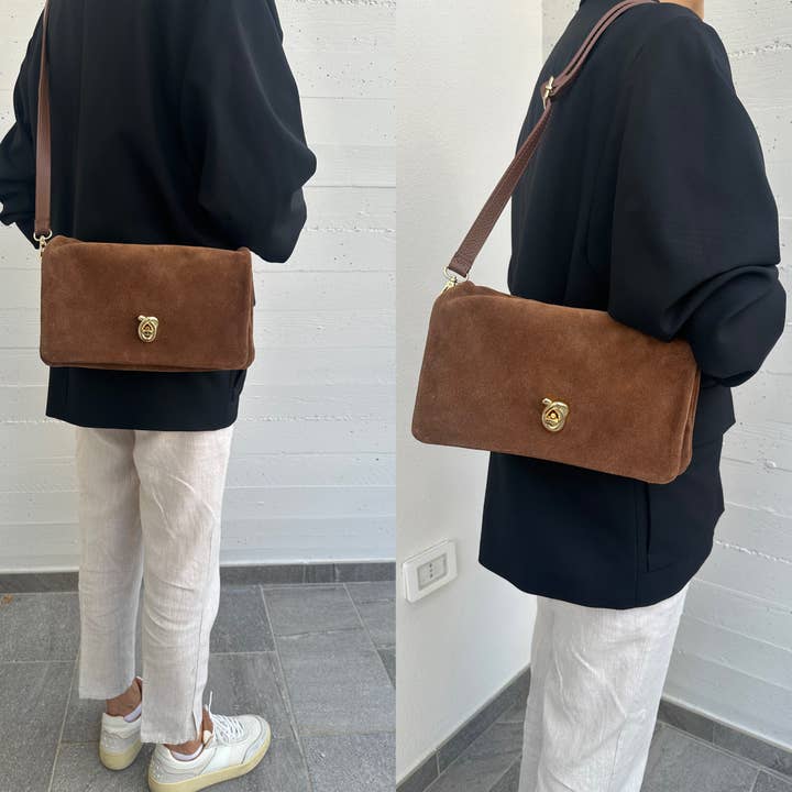 Zhade - Wholesale Shoulder Bag - Women's - BLAKE suede9