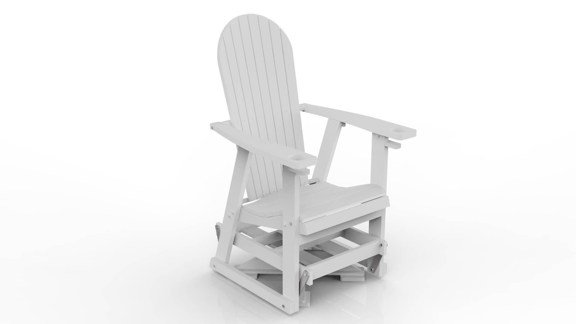 Evergreen Patio - Vente Chaise Adirondack - Planeur pivotant en polyéthylène26