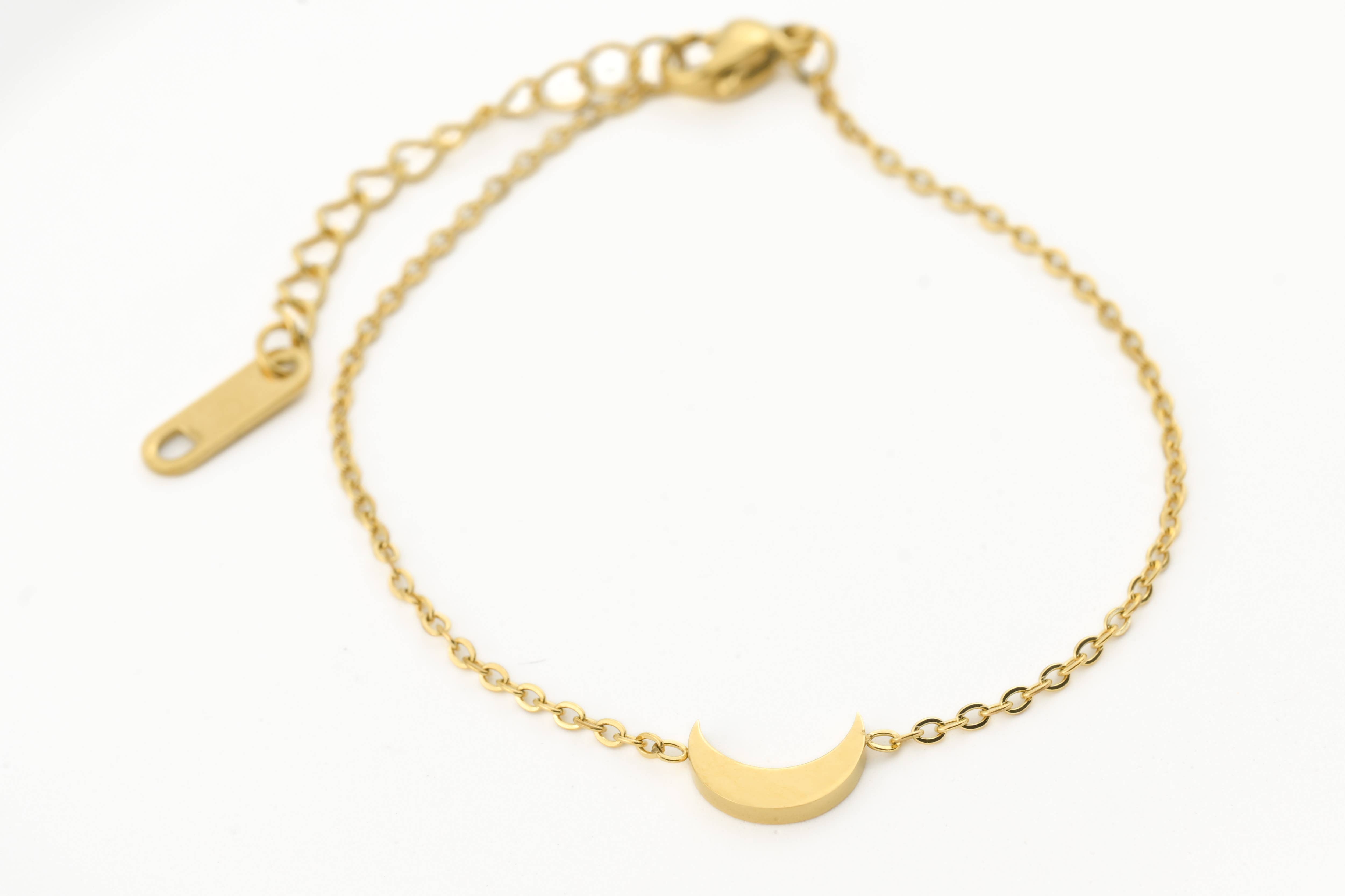 Blueyejewelry – Engroshandel Armbånd med vedhæng – Månestjerne armbånd - 18K guld PVD belagt stjerne armbånd5