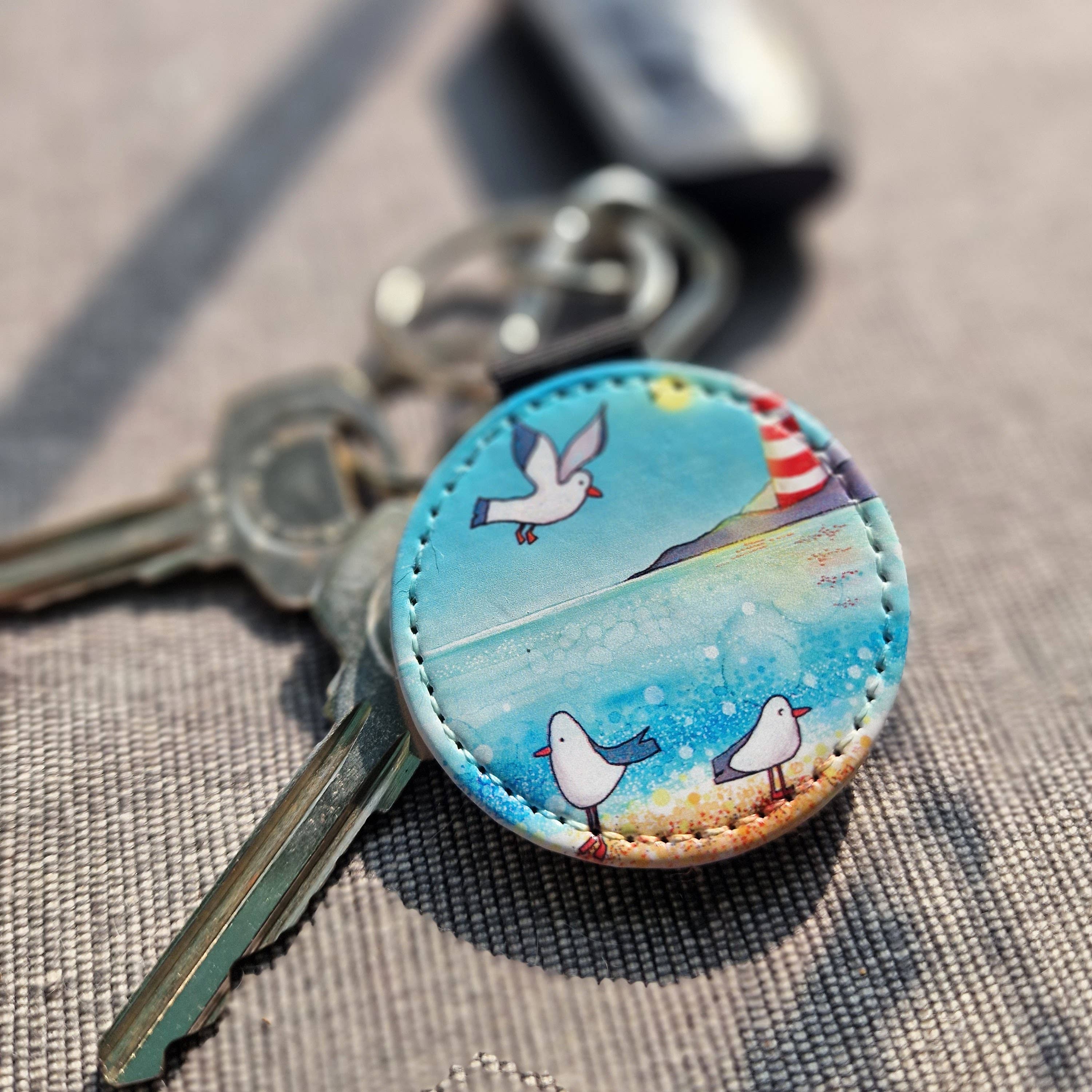 By Jo Crafts - Wholesale Sleutelhanger - Uniseks - 93/97-KR - Strand Kunstleren Sleutelhanger1