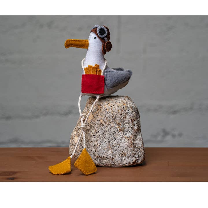 Genius Premium Craft - Wholesale Craft Sewing Kit - Felt Seagull Sewing Kit - Coastal or City Seagull