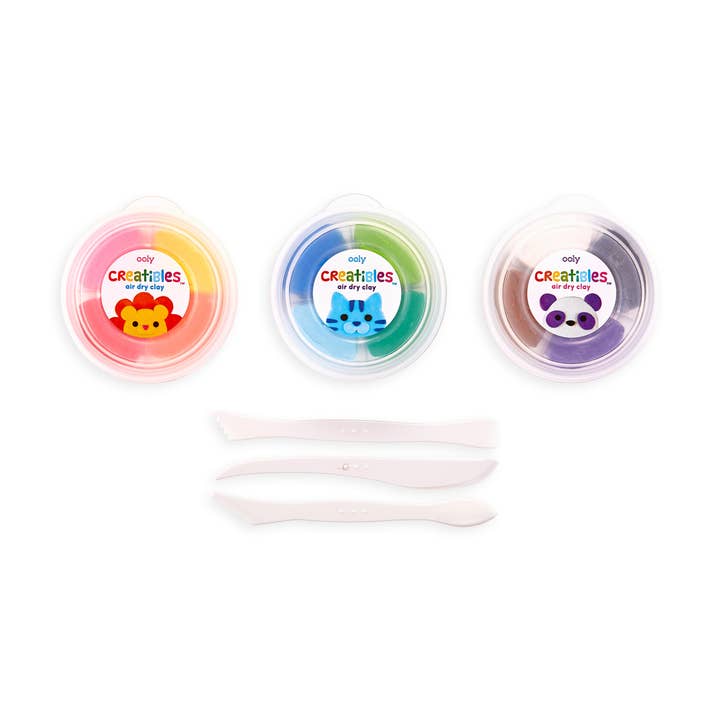 OOLY - Wholesale DIY Craft Kit - Kids - Creatibles DIY Air Dry Clay Kit - Set of 12