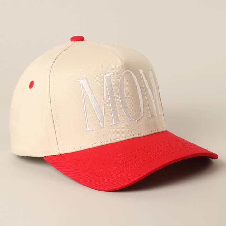 Fashion City - Wholesale Trucker Hat - Unisex - MOM Typographic Embroidery Baseball Cap