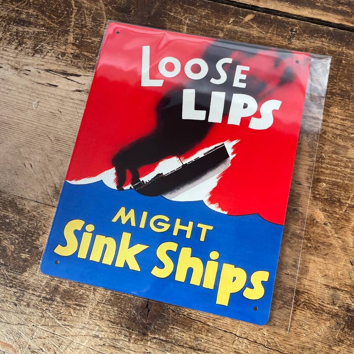 Losse lippen kunnen zinken schepen metalen oorlogsteken voor wholesale door The British Metal Signs Company