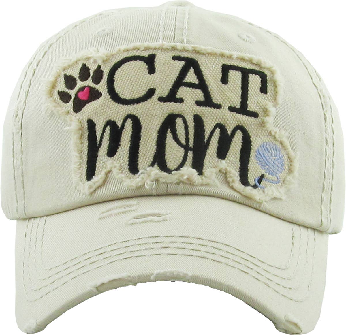 KBETHOS – Großhandel Basecap – Damen – CAT MOM Vintage-Kugelkappe gewaschen13