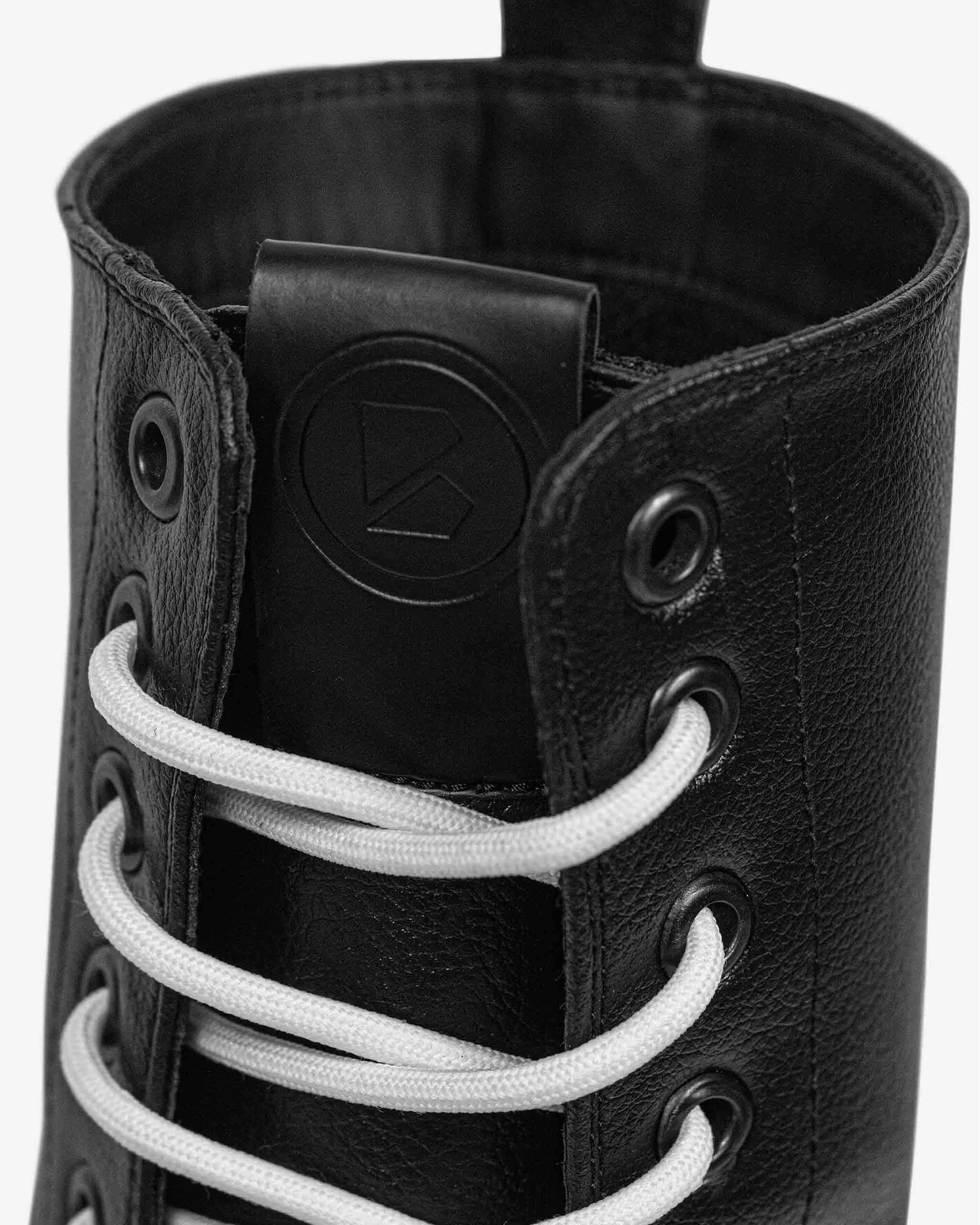 Worker Monster Black Vegea Grape Leather Boots for wholesale on Faire4