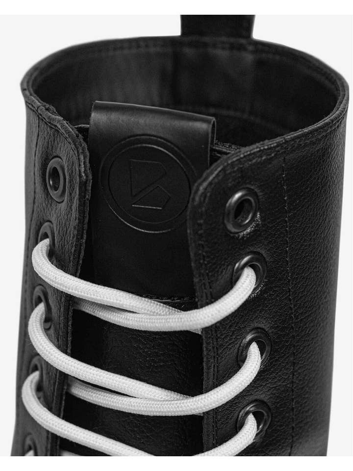 Worker Monster Black Vegea Grape Leather Boots for wholesale on Faire4