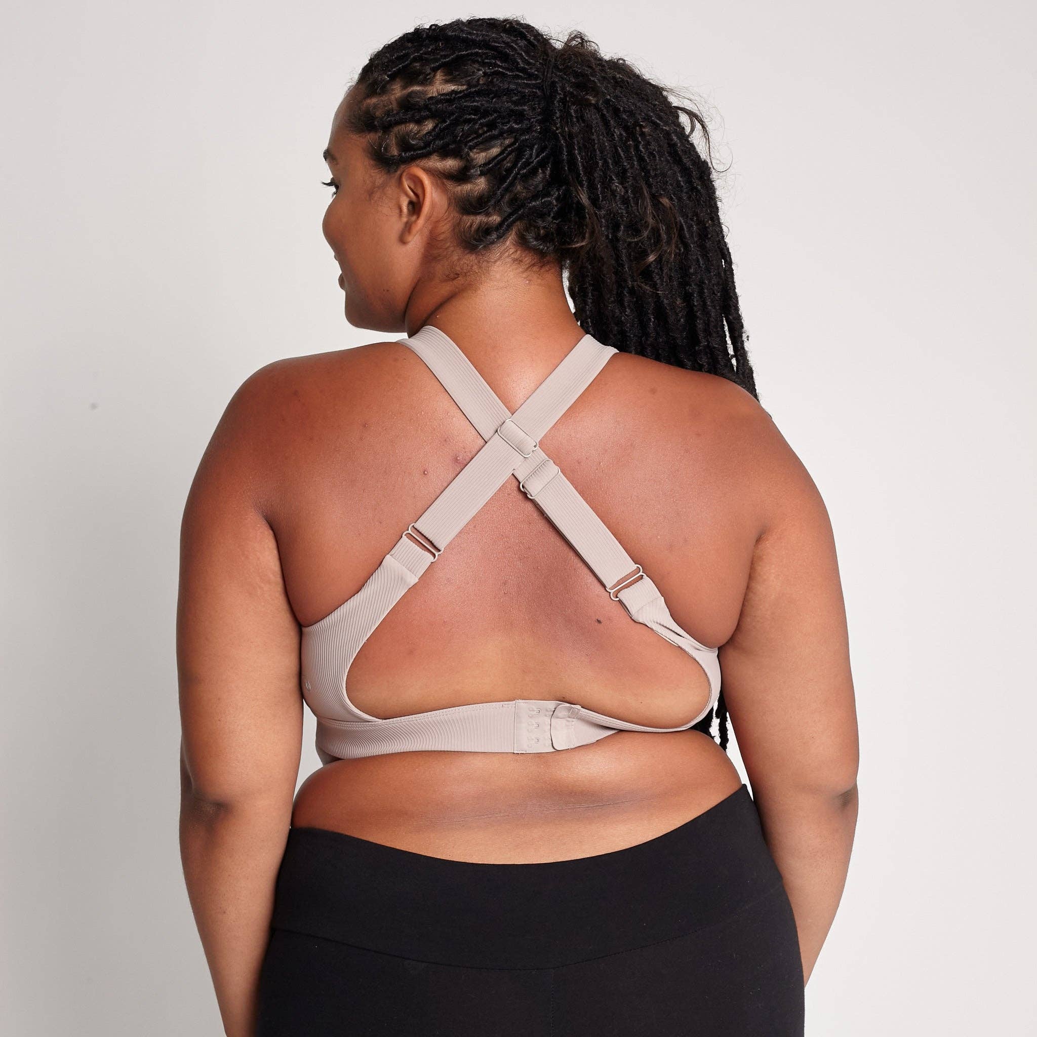 Chai Venice 3 Ultimate Support Full Coverage Nursing & Pumping Sports Bra (Ribbed Chai) for wholesale on Faire12