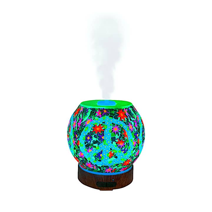 Himalayan CrystalLitez & EssentialLitez - Wholesale Electronic Diffuser - EssentialLitez Essential Oil Diffuser (PEACE SIGN)1