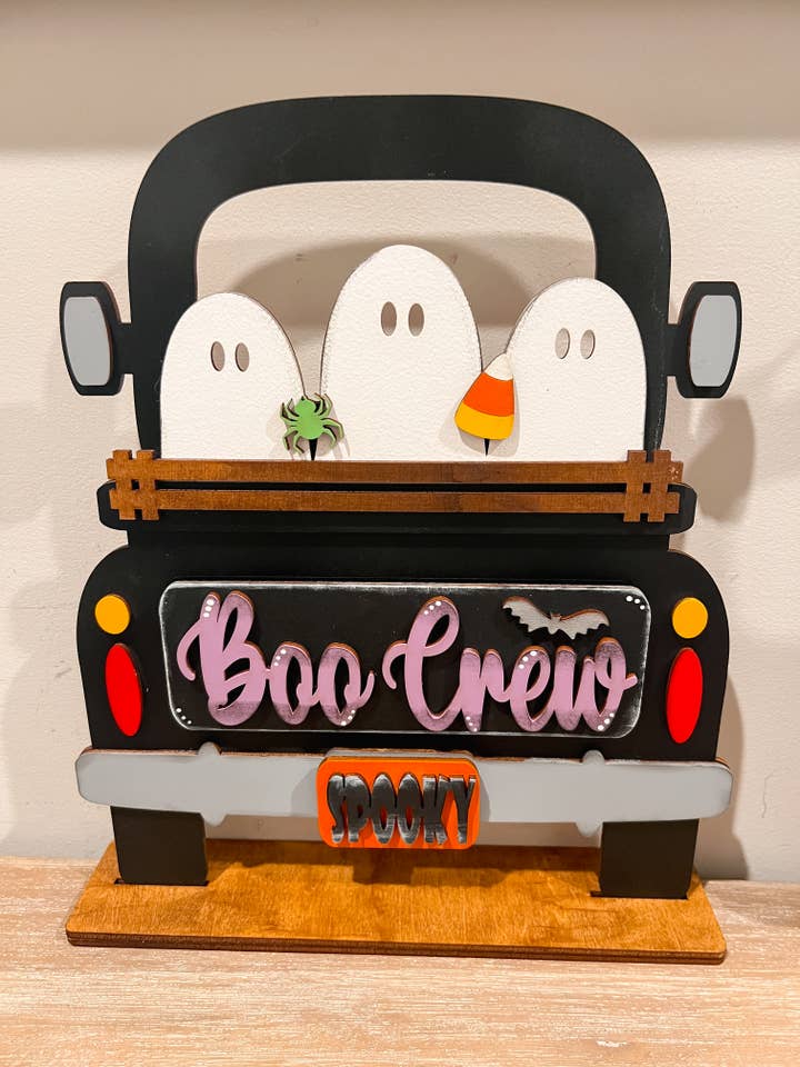Boo Crew Insert | Interchangeable Door Hanger for wholesale by Hollow Grove Designs