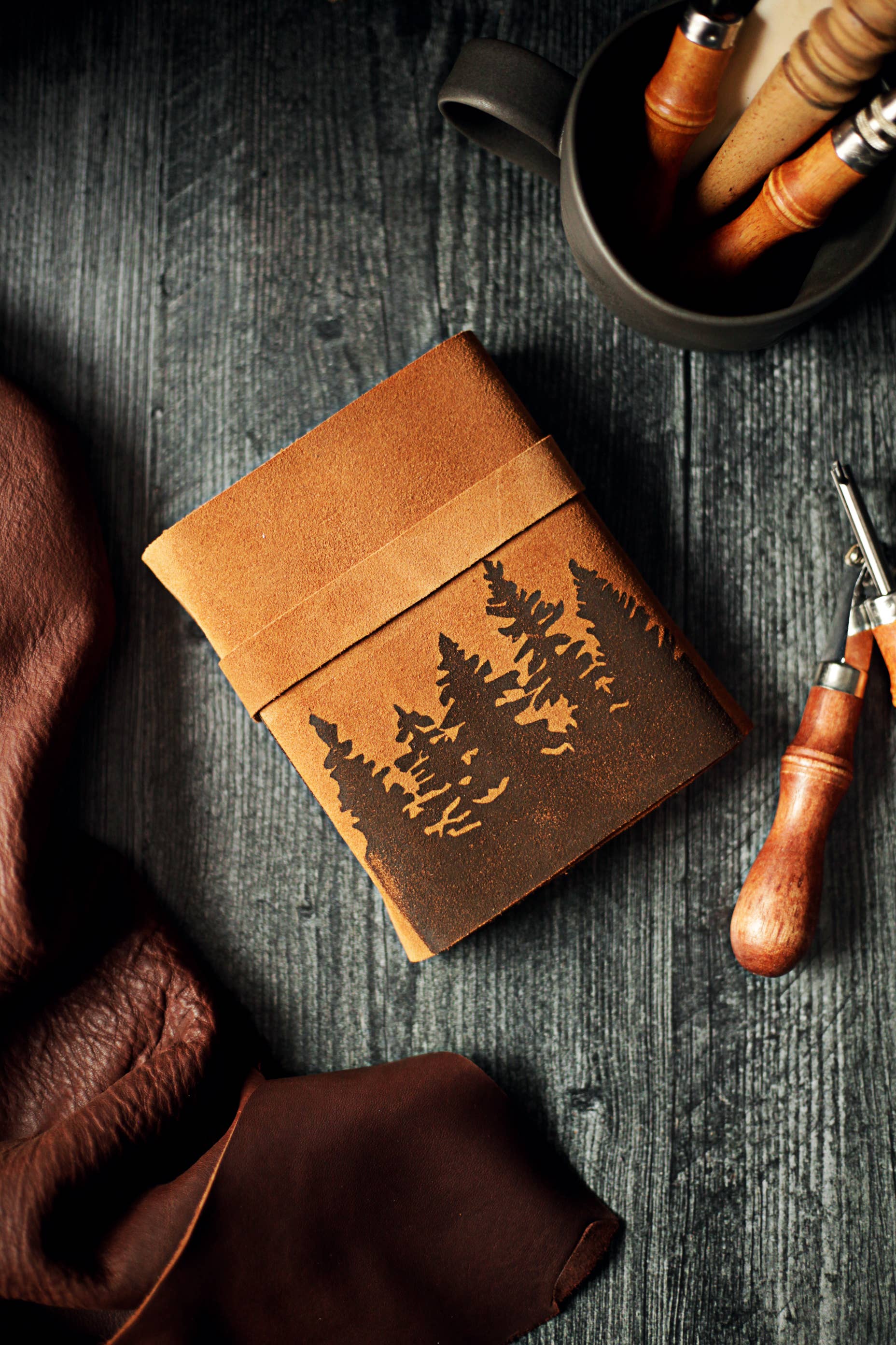 Wayfaring Goods - Wholesale Journal/Diary - Tree Journal - Pine Forest Leather Journal1